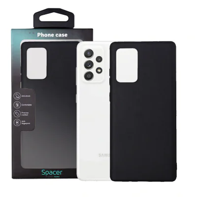 Husa Samsung Galaxy A52S Spacer, negru, grosime 1.5mm, material flexibil TPU "SPPC-SM-GX-A52S-TPU"