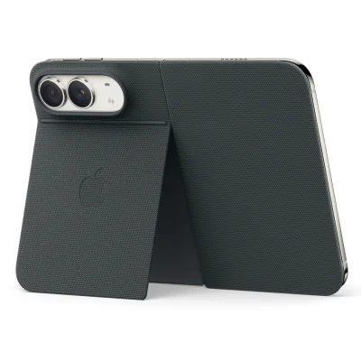 Husă tip folio Apple TechWoven cu MagSafe și suport pentru iPhone Duo, Navy Blue