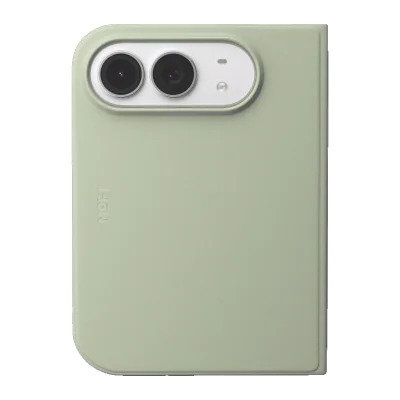 Husă tip folio MOFT Dynamic Folio cu MagSafe și suport pentru iPhone Duo, Khaki Green x Brownie