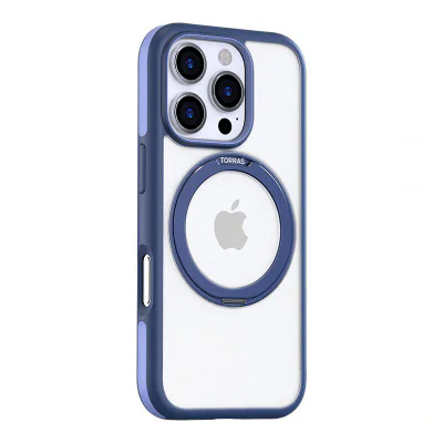 Husă Torras Ostand R Fusion Series pentru iPhone 16 Pro (albastru)