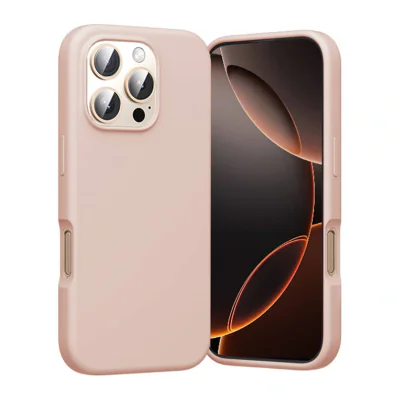 Husă Vention din silicon cu MagSafe pentru iPhone 16 Pro, Roz