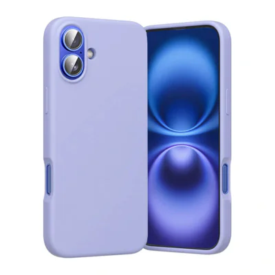 Husă Vention Liquid Silicone cu MagSafe pentru iPhone 16, Mov