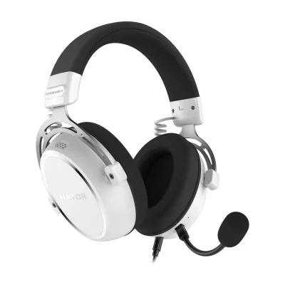 HATOR HYPERGANG 3 Hi-Res, Wired, Gaming, 10 - 44000 Hz, 310 g, Headset, White