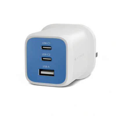 Targus HyperJuice Flex 65W GaN, Indoor, AC, Blue, White