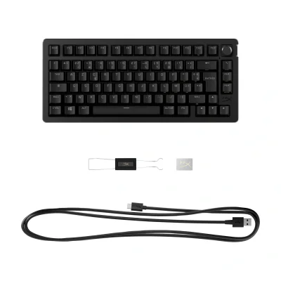 HyperX Alloy Rise 75 - Gaming Keyboards, 75%, Wired, USB, Mechanical, RGB LED, Black