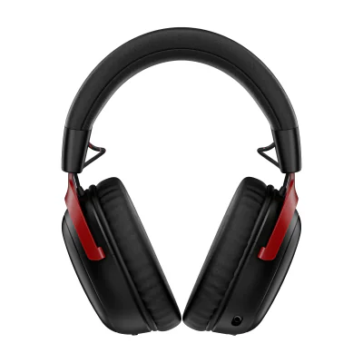 HyperX Cloud III S Wireless - Gaming Headset (Black-Red), Wireless, Gaming, 20 - 20000 Hz, 340 g, Headset, Red
