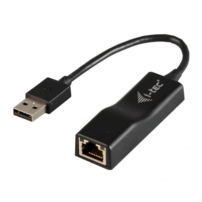 i-tec Advance USB 2.0 Fast Ethernet Adapter, Wired, USB, Ethernet, 100 Mbit/s, Black