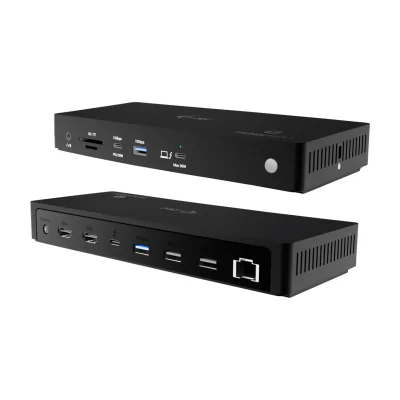 i-tec Thunderbolt4 Triple Display Docking Station + Power Delivery 96W, Wired, Thunderbolt 4, 96 W, 3.5 mm, 10,100,1000,2500 Mbit/s, Black