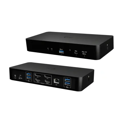 i-tec Universal Intelligent Dual Display Docking Station + Power Delivery 100W, Wired, USB 3.2 Gen 1 (3.1 Gen 1) Type-C, 100 W, 3.5 mm, 10,100,1000 Mbit/s, Black