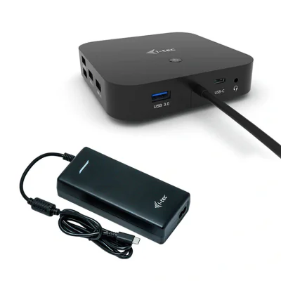I-TEC USB-C DUAL DISP DOCKINGEU/STATION 100W + CHARGER-C112W
