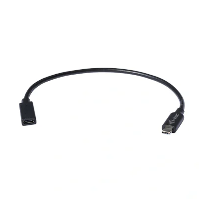 i-tec USB-C Extension Cable (30 cm), 0.3 m, USB 3.1 Type-C, USB 3.1 Type-C, Black