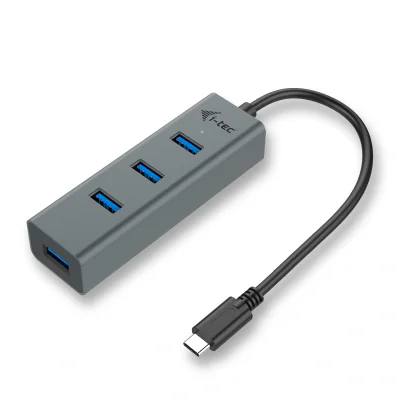 I-TEC USB-C METAL 4-PORT HUB/PASSIVE 4XUSB 3.0 TB3 COMP.