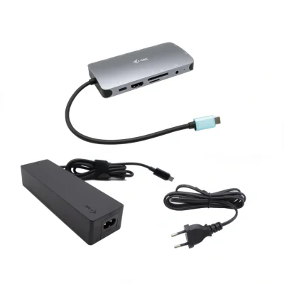 I-TEC USB-C METAL NANO DOCK/HDMI/VGA WITH LAN + POWER DELIVE
