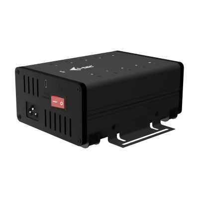 i-tec USB-C/USB-A Metal Charging + data HUB, 15W per port, 10x USB-C, Indoor, AC, 12 V, Black