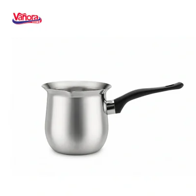IBRIC INOX 1L  Material: Inox + Maner din bachelita Dimensiune: 13x12 CM Ambalaj: Eticheta color