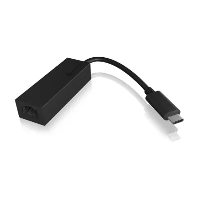 ICY BOX IB-LAN100-C3, Wired, USB Type-C, Ethernet, 1000 Mbit/s, Black