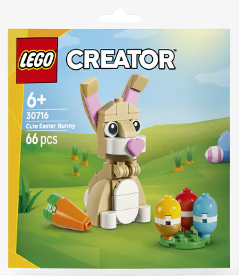 IEPURAS DRAGALAS DE PASTE LEGO30716
