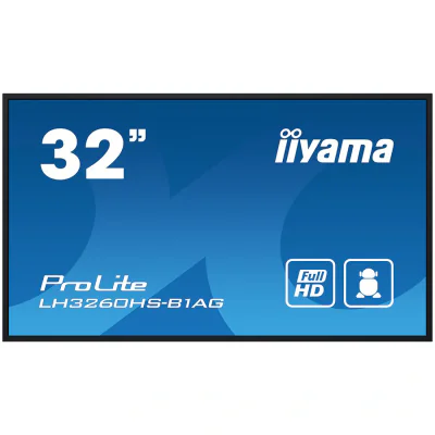 IIYAMA Monitor LED LH3260HS-B1AG 32" Full HD professional digital signage display VA FHD/60Hz 500 cd/m2 8ms Android 11 OS, FailOver, EShare landscape, portrait "LH3260HS-B1AG"