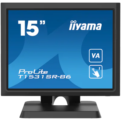 IIYAMA Monitor LED T1531SR-B1S 15" VA, Res Touch, 1024x768, 1A1H1DP "T1531SR-B1S"