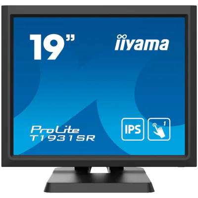 IIYAMA Monitor LED T1931SR-B1S 5:4 TOUCH 1280x1024 250cd 5ms serial resistive VGA HDMI DP Speakers "T1931SR-B1S"