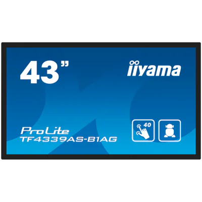 IIYAMA Prolite TF4339AS-B1AG Business Monitor - 108 cm (42.5"), 4K UHD (3840x2160), IPS LED, 60Hz, 8ms, 500 cd/m2 "TF4339AS-B1AG"