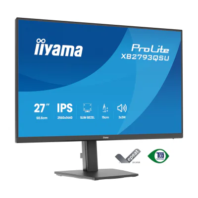 iiyama ProLite XB2793QSU-B1, 68.6 cm (27"), 2560 x 1440 pixels, Quad HD, LED, Black