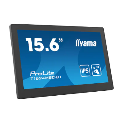 iiyama T1624MSC-B1, 39.6 cm (15.6"), 1920 x 1080 pixels, Full HD, LED, 25 ms, Black