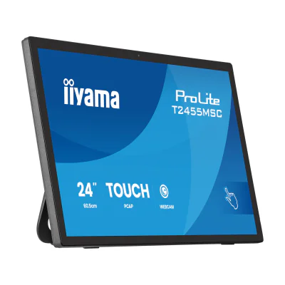 iiyama T2455MSC-B2, 60.5 cm (23.8"), 1920 x 1080 pixels, IPS, 360 cd/m², Projected capacitive system, 16:9