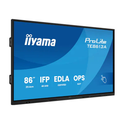 iiyama TE8613A-B2AG, Kiosk design, 2.17 m (85.6"), 3840 x 2160 pixels, Wi-Fi, 24/7