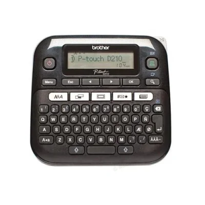 Imprimanta Direct Termic BROTHER 180dpi PT-D210, Viteza de tiparire: 20mm/s, Latime maxima de imprimare: 12mm|Conectivitate: NU, Imprimare Cod de bare: NU, "PTD210YJ1"