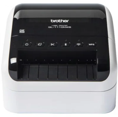 Imprimanta Direct Termic BROTHER 300dpi QL-1110NWBC, Viteza de tiparire: 110mm/Sec, Latime max de imprimare: 101mm|Conectiv: USB|WIFI, Imprimare Cod de bare:DA, "QL1110NWBCYJ1"