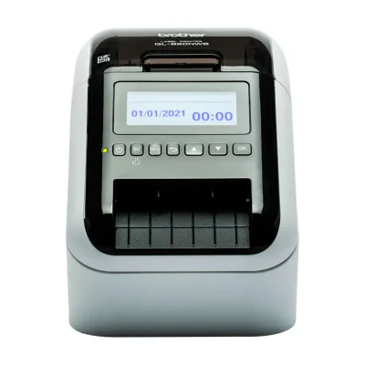 Imprimantă etichetă desktop Brother QL-820NWBVMXX1, direct thermal, color, 176 mm/s, 300 x 600 dpi, Wi-Fi, Ethernet, QL820NWBCYJ1, Black/White