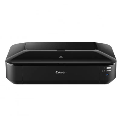 Imprimanta inkjet color Canon Pixma IX6850, dimensiune A3+, viteza max 14,5ipm alb-negru, 10,4ipm color, rezolutie 9600x2400dpi, alimentare hartie: 150 coli, imprimare fara margini, Direct Disc Print, volum de printare lunar: max 12000 pagini, interf
