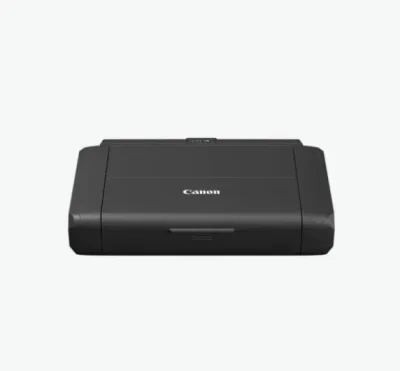 Imprimanta inkjet color portabila Canon BX110 cu acumulator, culoare: negru, dimensiune A4, viteza 9ipm alb-negru, 5,5ipm color, rezolutie 4800 x 1200 dpi, alimentare hartie 50 coli, interfata Hi-Speed USB (USB Type C), Wireless, Google Cloud Print, 