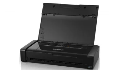 Imprimanta inkjet color portabila Epson WF-100W, dimensiune A4, viteza 7ppm alb-negru, 4ppm color, rezolutie 5760x1440 dpi, alimentare hartie 20 coli, interfata USB2.0, Wireless,  Wi-Fi Direct, PictBridge, Google Cloud Print, Air Print, Epson Connect
