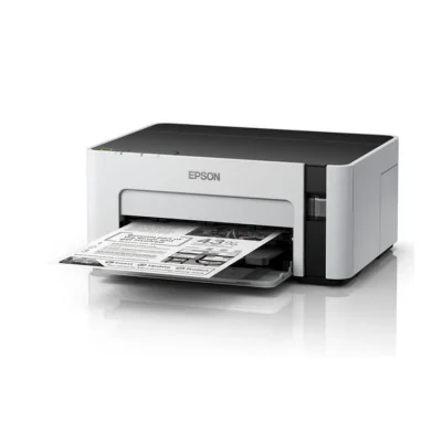 Imprimanta inkjet mono CISS Epson M1100, dimensiune A4, viteza max 32ppm, rezolutie printer 1440x720dpi, alimentare hartie 150 coli, volum maxim printare : 15000pagini/luna, interfata: USB 2.0, consumabile: Ecotank MX1xx negru XL (6k/pag.), MX1xx neg
