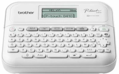 Imprimanta Transfer Termic BROTHER 180dpi PT-D410, Viteza de tiparire: 20mm/s, Latime maxima de imprimare: 18 mm|Conectivitate: USB, Imprimare Cod de bare: NU "PTD410YJ1"
