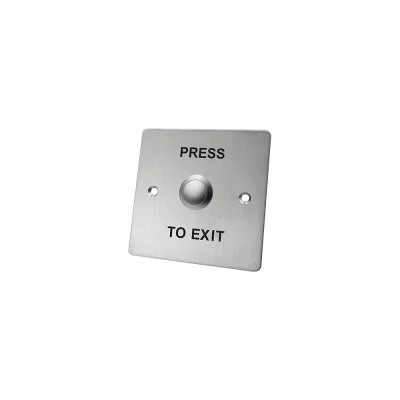 IN-OP14D exit button - Buton mecanic din otel inoxidabil pentru montare suplimentară sau încastrată cu contacte NO/COM. Este necesară o cutie pentru montare.
