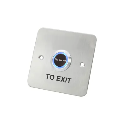 IN-OP19D exit button - Buton de iesire metalic fără contact pentru deschiderea usii, pentru montaj suplimentar sau încastrat, cu contacte NO/NC/COM (plus alimentar
