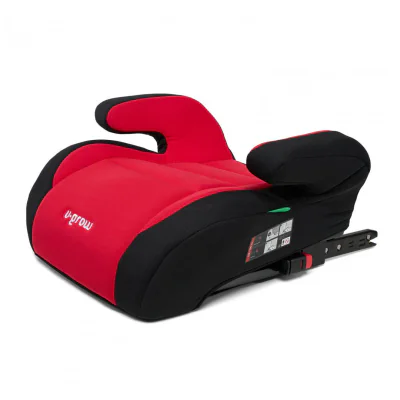 Inaltator auto 125-150, omologare R129 cu isofix , negru/rosu, U-Grow