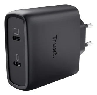 Incarcartor Trust Maxo, putere 65W, lungime cablu 200 cm, incarcare USB PD 3.0 + PPS, negru