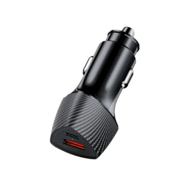 Incarcator auto Lemontti Auto Super Fast Charge 48W 2 porturi PD Type-C 30W + USB-A QC 3.0 Negru