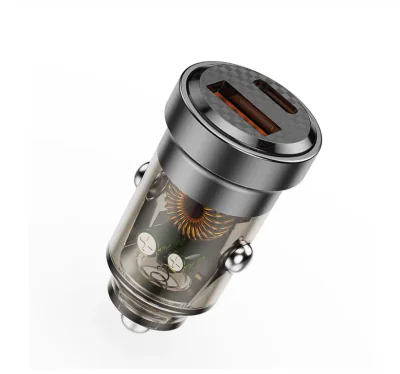 Incarcator auto Lemontti putere iesire 45W, dual Port PD Type-C + USB QC, incput: DC 12-24V, USB OUTPUT(45W), 5V/3A,4.5V/5A,5V/4.5A,9V/3A,12V/3A(15V/3A,20V/2.25A), TYPE C OUTPUT(45W)：5V/3A,4.5V/5A,5V/4.5A,9V/3A,12V/3A,15V/3A,20V/2.25A