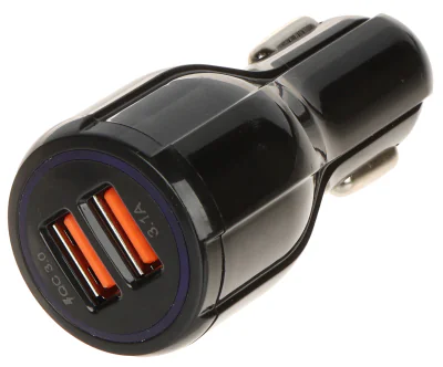 Încărcător auto USB 5V/3.1A/2XUSB-QUICK3.0/CAR, 5 V, 3,1 A, 2 x USB, Quick Charge 3.0