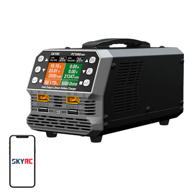 Încărcător de baterii litiu cu două canale SkyRC PC1080neo