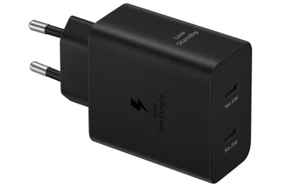 Incarcator de retea EP-T5020XBEGEU 2x USB Type-C + Cablu USB Type-C la USB Type-C Fast Charger 50W Negru "EP-T5020XBEGEU"
