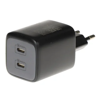 Încărcător de rețea USB DELTA POWER CHAR-X189C-45W-GAN, GaN, 45 W, 2 x USB-C