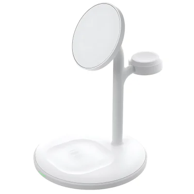 Încărcător inductiv 3 în 1 MagScape Green Cell MSST-GC-3IN1-W