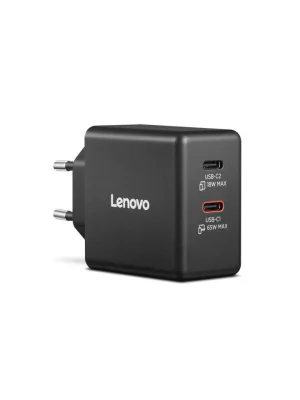 Incarcator laptop Lenovo, 65W, 1, 5m, 2 porturi USB, negru