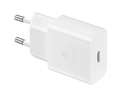 Incarcator retea 220V Samsung, USB Type C, fast charge, alb, "EP-T1510NWEGEU"